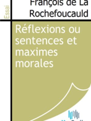 cover image of Réflexions ou sentences et maximes morales